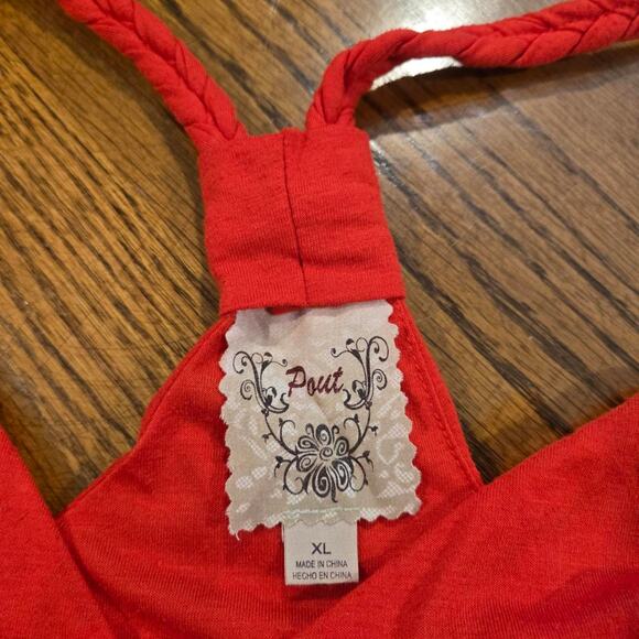 Pout brand red halter top - Picture 3 of 7